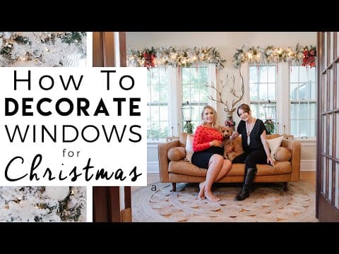 CHRISTMAS DECORATING | How to Decorate Windows for Christmas | Kinwoven Christmas