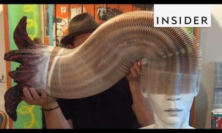 Artist Makes Moving Sculptures Out Of Paper