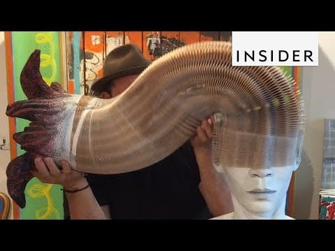 Artist Makes Moving Sculptures Out Of Paper