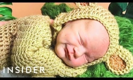 Baby Photographer Crochets Custom Costumes for Her Shoots