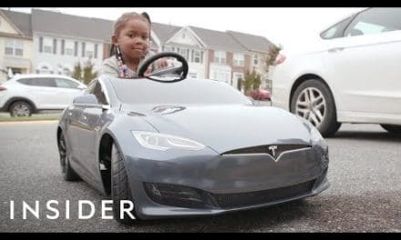 Dad Bought His Daughter Her Own Toy Tesla