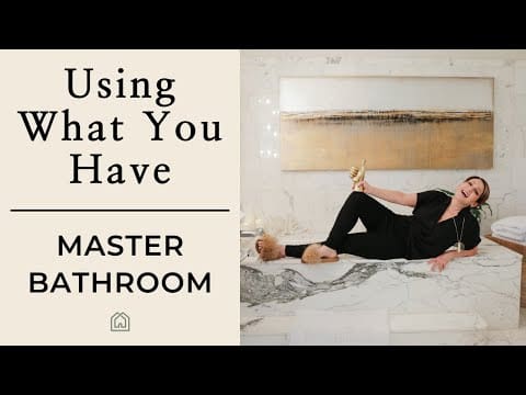 Budget Bathroom Makeover | Using What You Have