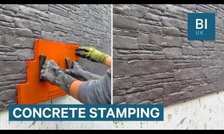 Stamps Can Make Plain Concrete Look Like Masonry