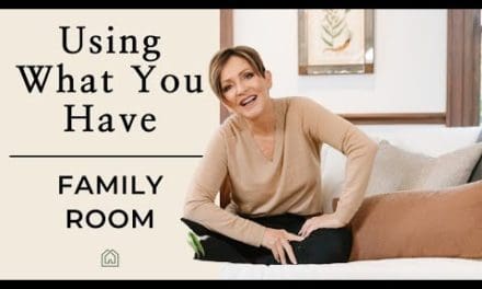 Budget Family Room Makeover | Using What I Have
